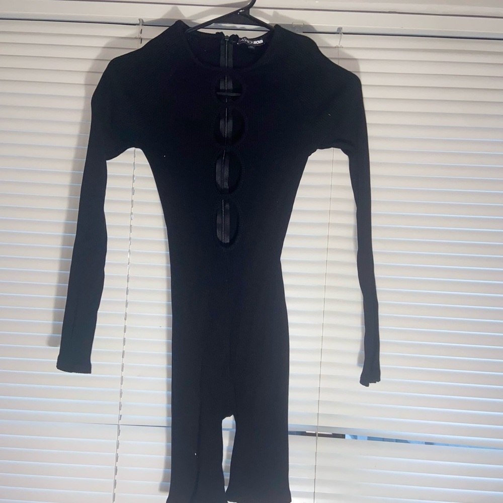 Fashion Nova Black Long Sleeve Dress